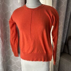 Elliott Lauren Vibrant Orange Crew Neck Sweater